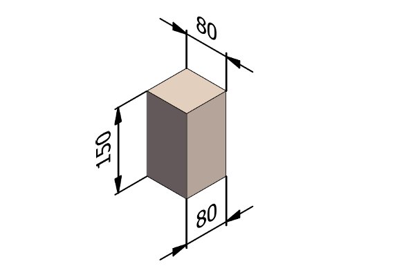 BLOCK 150X80X80 