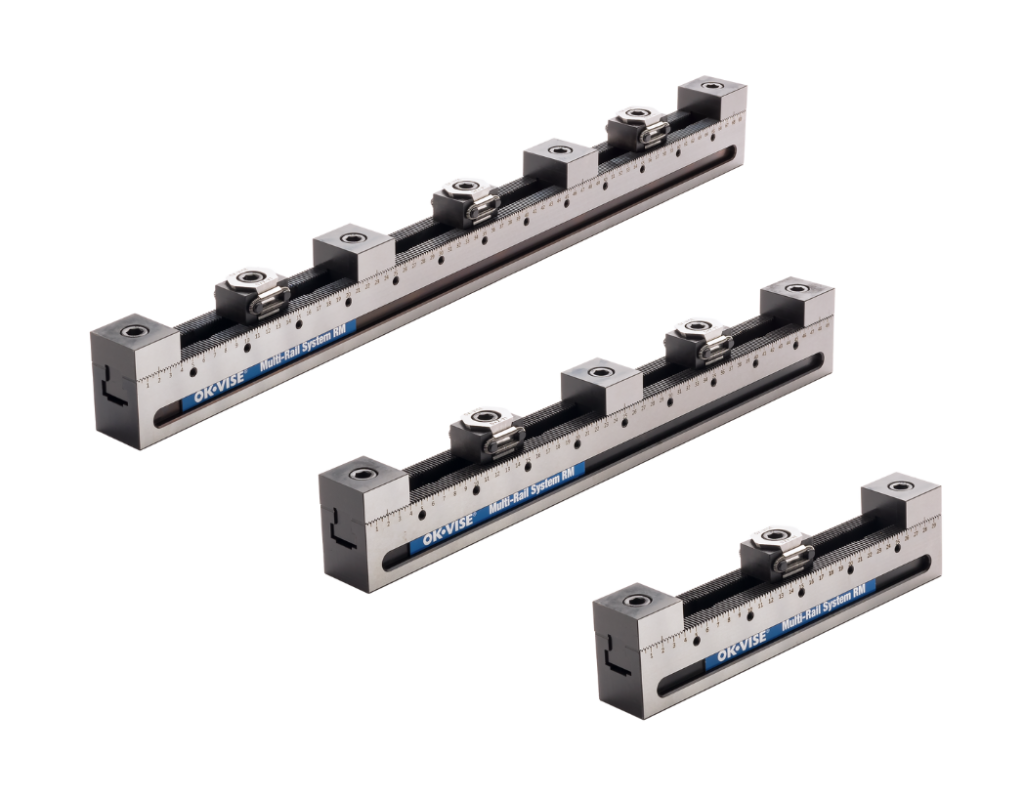 Multi-Rail multiple workpiece clamping.