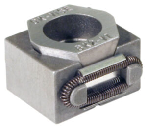 Stainless steel model clamp.