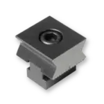 Horizontal v stop module for modular rail system.