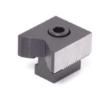 Stop module for modular multi rail rm workholding system.