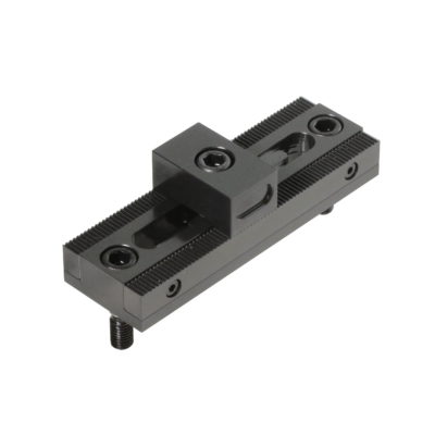 Adjustable stopper for modular workholding system.