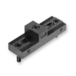 Adjustable stopper for modular workholding system.