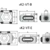 OK-VISE Low-Profile Clamps dimensions self-alining jaws