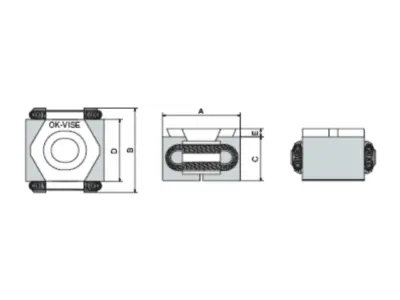 OK-VISE low-profile clamps dimension smooth