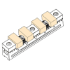 Four workpiece clamping fixture set.