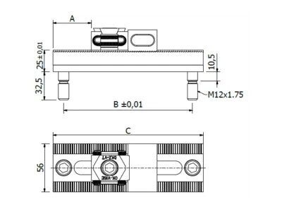 RL Single Directional Clamp dimensions