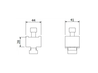 RM Riser Block for Clamp dimension