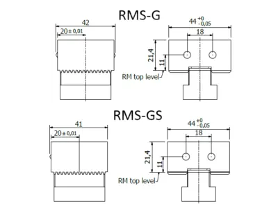 RM Pin Grip stopper dimension