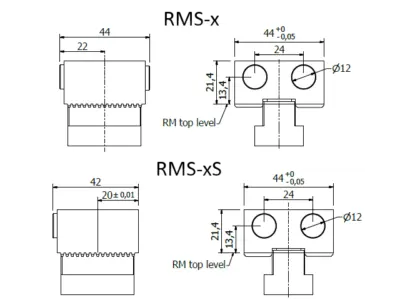 RM gripper pad stopper dimensions