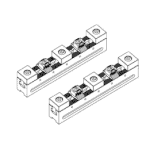 Multi-Rail RM set for two forkpieces.