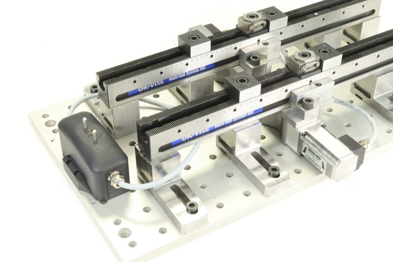 Electrical clamping automation on a grid platform.