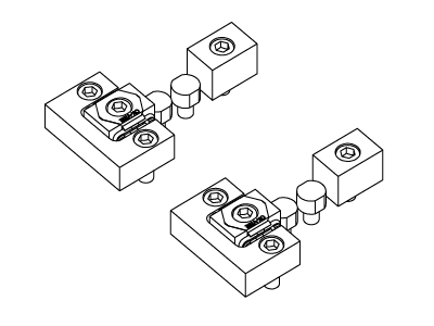 OK-VISE Blank system set for one workpiece clamping