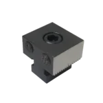 Serrated pad stop module for RM modular fixturing system.