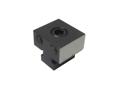 Serrated pad stop module for RM modular fixturing system.