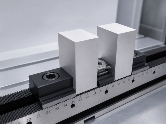 Narrow workpiece fixture.