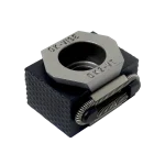 Serrated jaw workholding clamp.